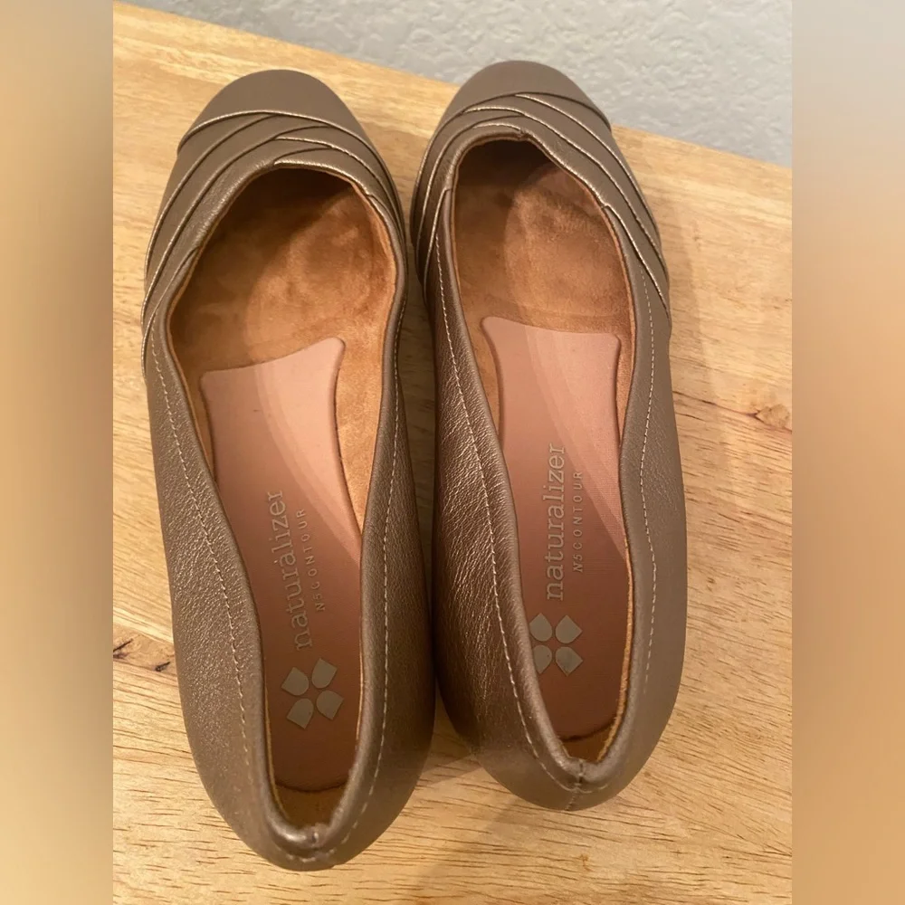 Naturalizer Metallic Brown Women's Flats